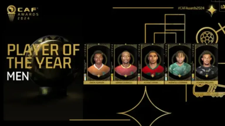 2024 CAF Awards Final Nominees Revealed- Tight Race for Player of the Year